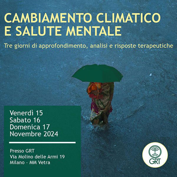 15-16-17 Novembre 2024
Approfondimento su un tema che ci riguarda tutte e tutti.
18 ECM - si rivolge a psicoterapeuti, psichiatri, psicologi, medici.